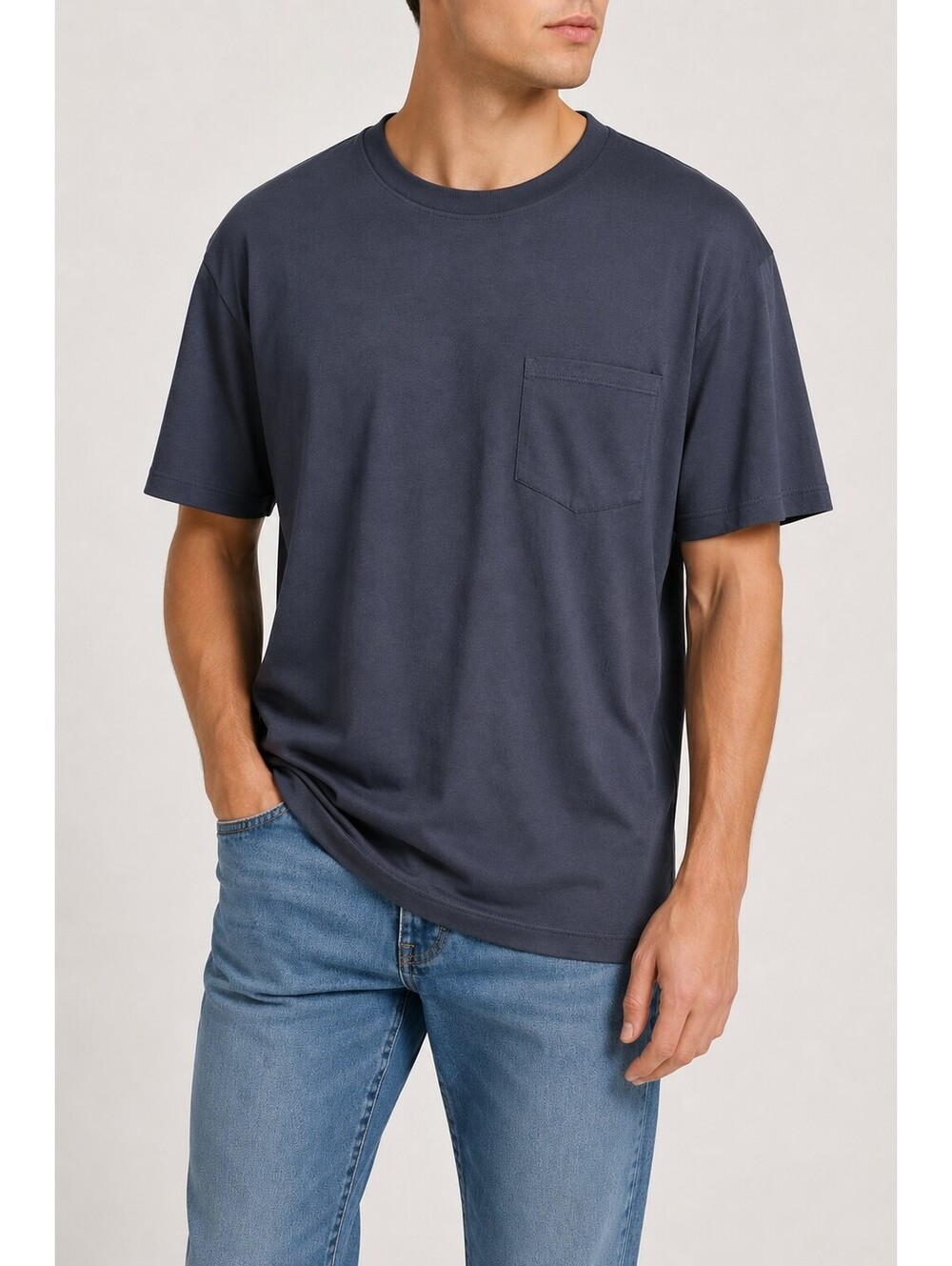NWT Piombo Men's Crew Neck Pocket T-Shirt Short Sleeve Size XXL